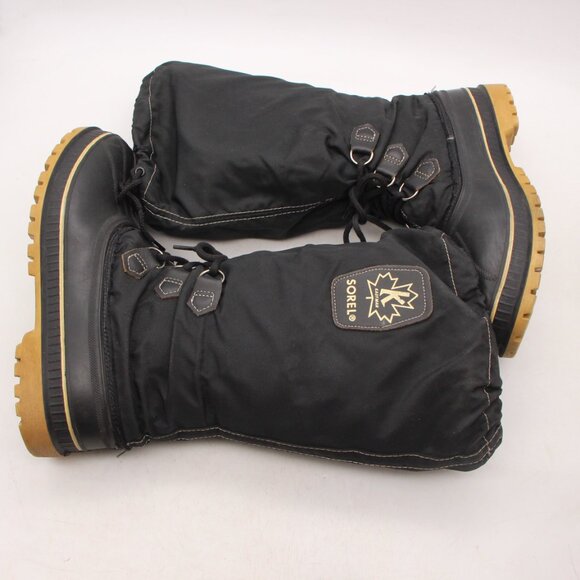 Sorel Kaufman Canada Snow Insulated Winter Men's Size 10 Boots Black - Picture 9 of 9
